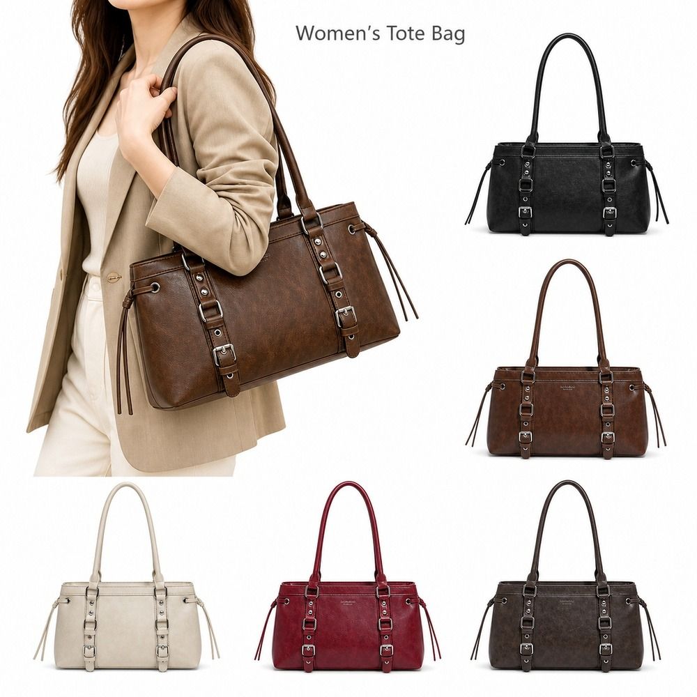 Structured Handbag Top Handle - 耐久性のある構造的な形状の女性用ハンドバッグ、軽量で高級感のあるトップハンドルバッグ、テクスチャード仕上げのショルダートート、日常通勤用