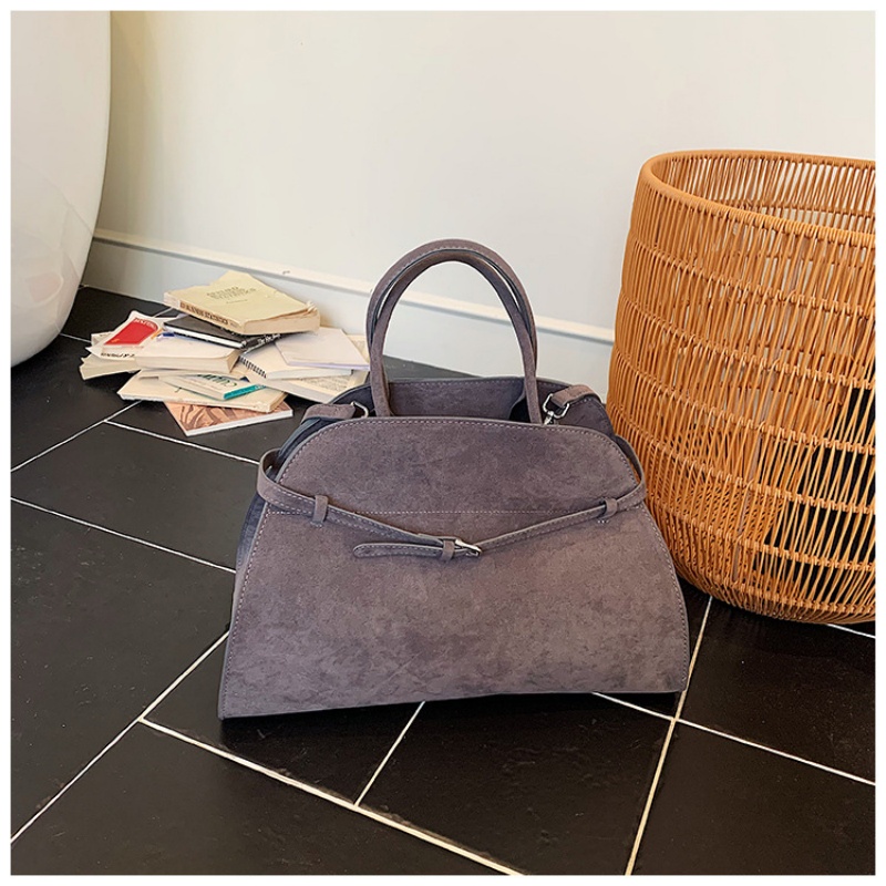 Structured Handbag Top Handle - トップハンドルとベルトのディテールが付いた構造化されたドーム型ハンドバッグ、日常使いに最適なマルチウェイキャリーデザイン