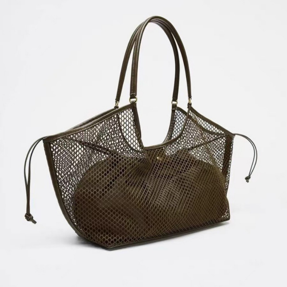 Luxury Bags Luggage - ファッションPUレザートラベルトートバッグ、バックル付き中空デザイン、大容量ショッパーハンドバッグ、高級デザイナーバッグ