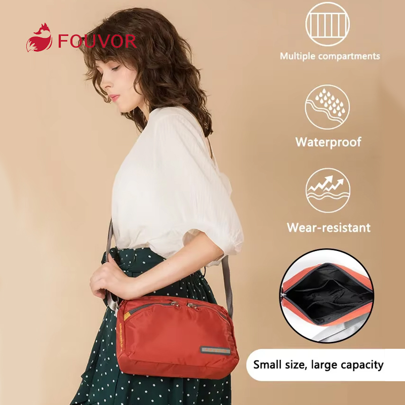 Luxury Bags 2026 Trends - Fouvor 女性のショルダーバッグ 2026 トレンド新しい大型ナイロンクロスボディバッグキャンバスハイエンド高級デザイナーファッションバッグレディース 2587-06