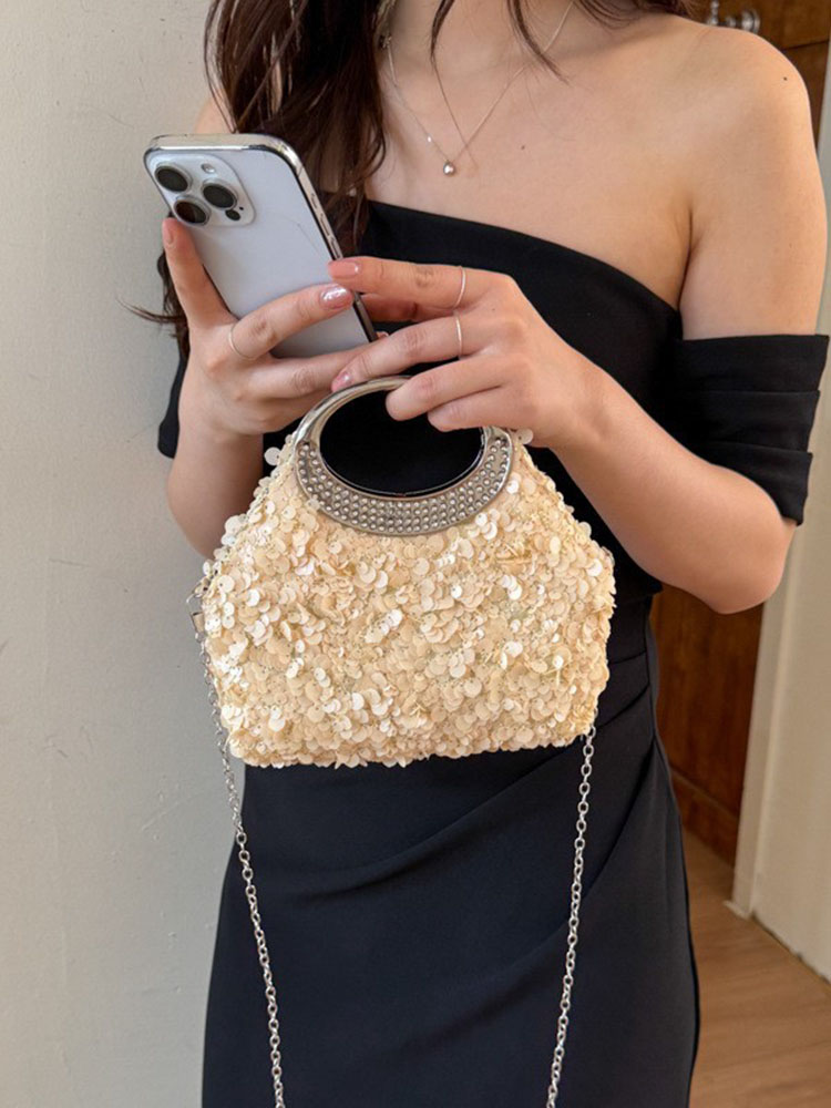 Luxury Bags 2026 Trends - ライトラグジュアリー スパンコール 宴会バッグ レディース 2026 夏