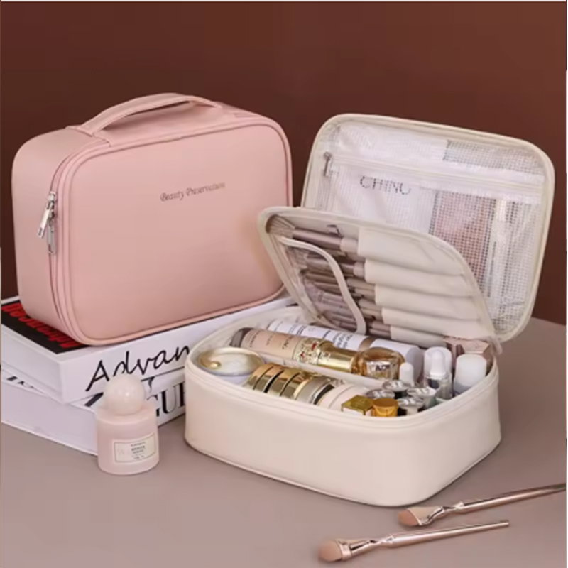 Luxury Bags In - 新しい女性用化粧品バッグポータブル収納バッグ大容量高級化粧バッグトラベルオーガナイザー必需品トイレタリーバッグ