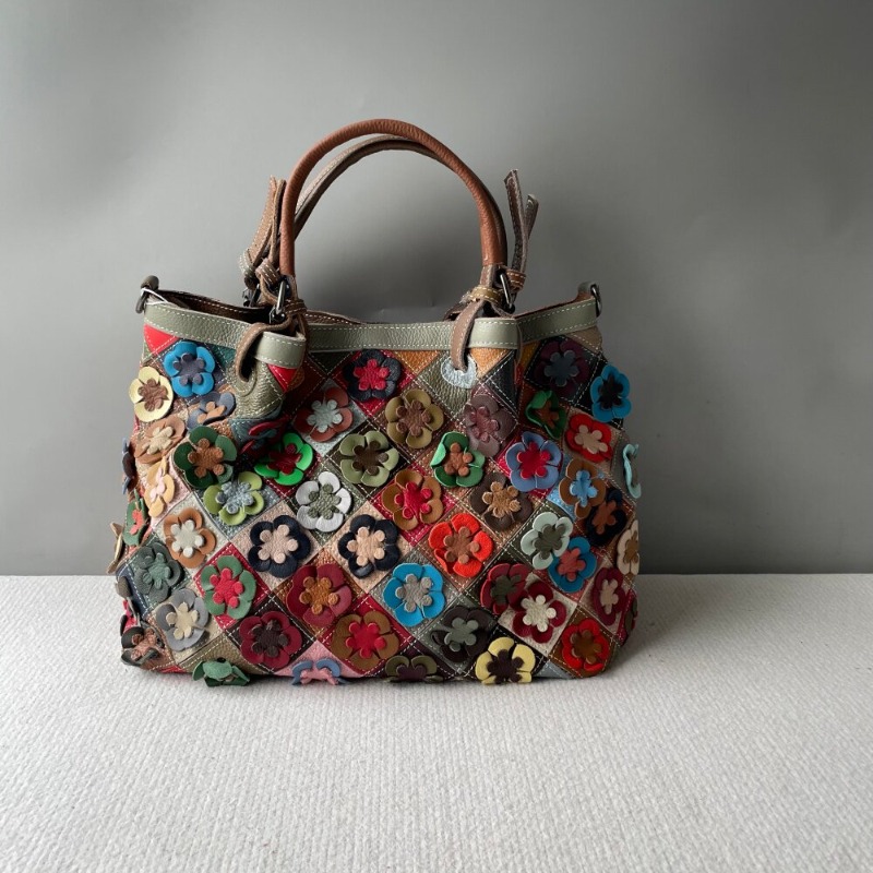 Luxury Bags 2026 Trends - 2026年新作ファッショナブルなライトラグジュアリー花柄ハンドバッグ、女性用ハイエンドクリエイティブトレンド大容量クロスボディバッグ