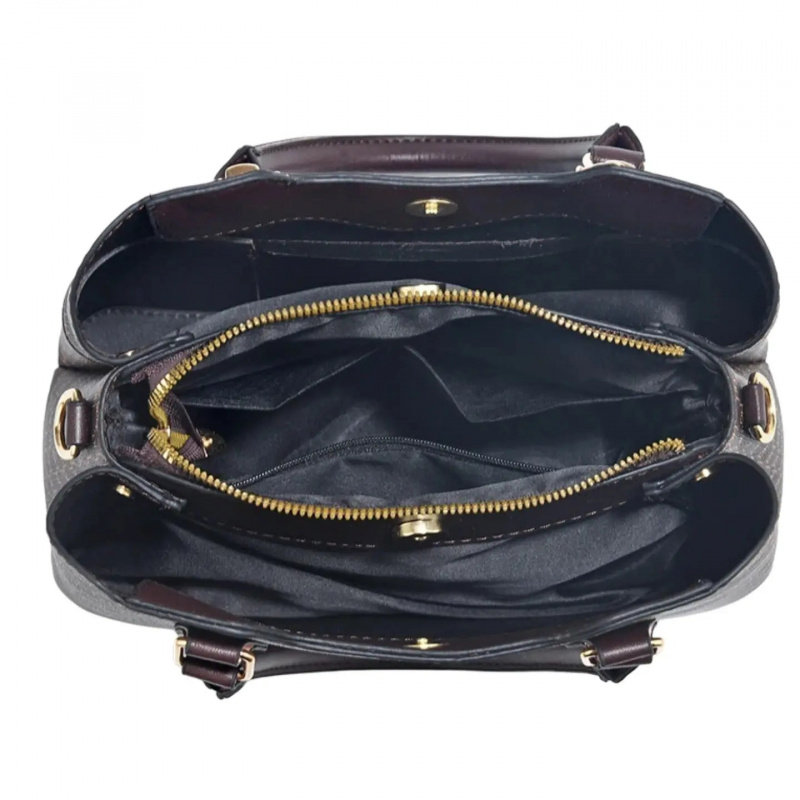 高級感のある質感の大型通勤用トートバッグ、カラーブロックデザ - Luxury Bags In のレビューと価格
