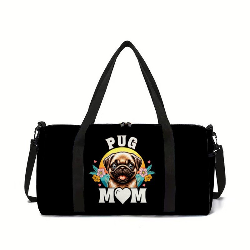 高級感あふれる斬新なクールなパグ犬柄3Dプリント大容量トラベ - Luxury Yoga Bags のレビューと価格