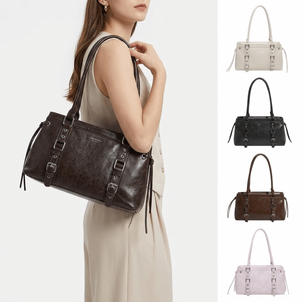 耐久性のある構造的な形状の女性用ハンドバッグ、軽量で高級感の - Structured Handbag Top Handle のレビューと価格