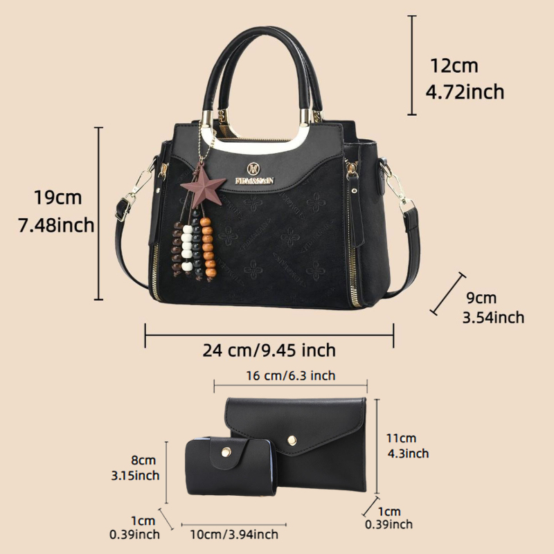 スタイリッシュな女性用ハンドバッグ、無地、高級感、大容量、カ - Luxury Bags In のレビューと価格