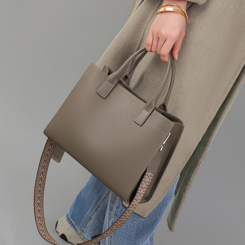 本革サッチェルバッグ レディース 通勤 ショルダーバッグ ト - Structured Handbag Top Handle のレビューと価格