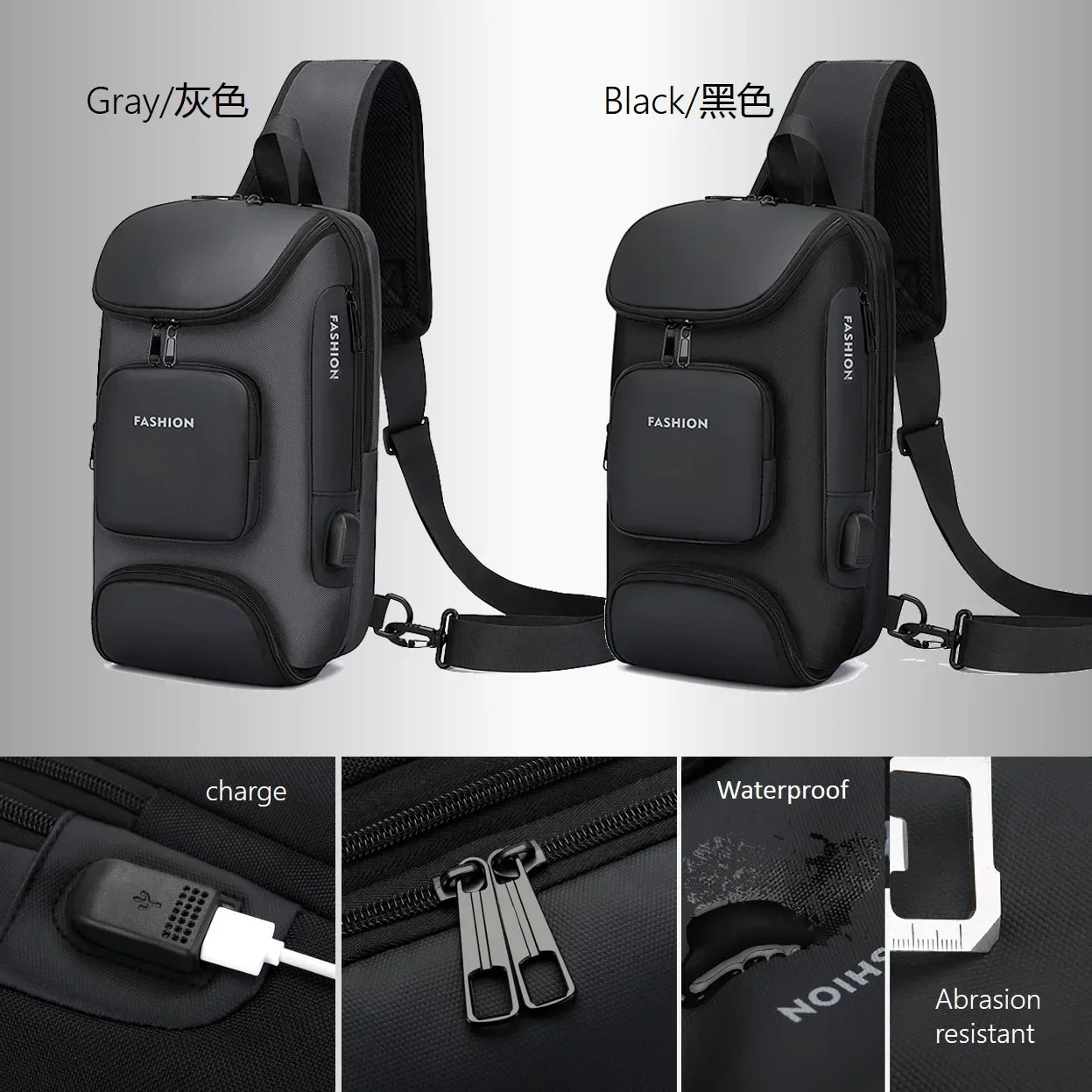 男性用クロスボディチェストバッグ,防水ショルダーバッグ,盗難 - Luxury Bags China Wholesale のレビューと価格