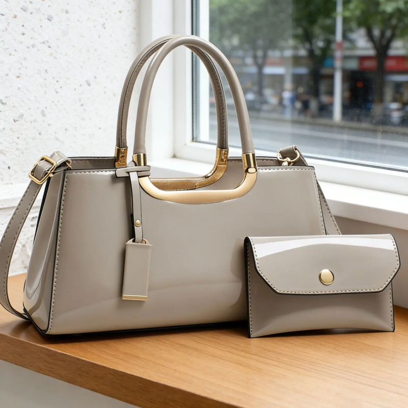 レディースハンドバッグセット、軽量高級PU素材クロスボディシ - Luxury Bags In のレビューと価格