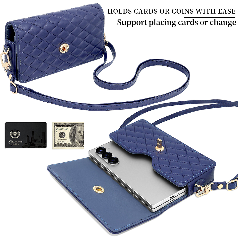高級PUレザー製スマホウォレットバッグ、Galaxy Z F - Luxury Bags In のレビューと価格