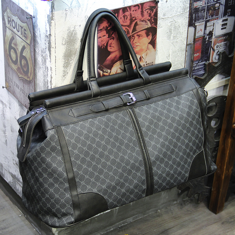 メンズチェック柄トラベルバッグ,大容量ハンドバッグ,トップハ - Luxury Bags Luggage のレビューと価格