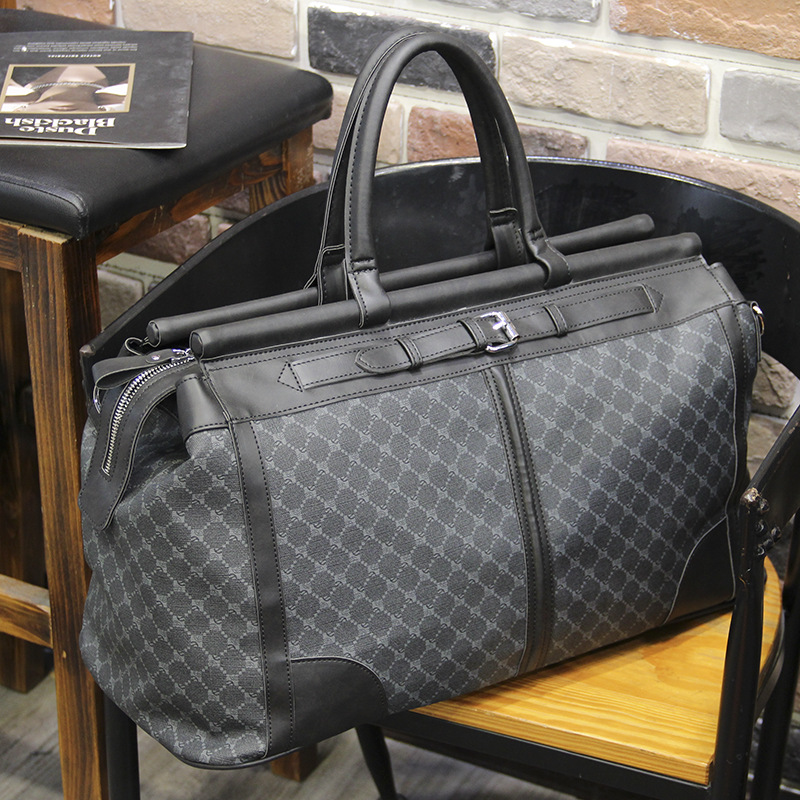 メンズチェック柄トラベルバッグ,大容量ハンドバッグ,トップハ - Luxury Bags Luggage のレビューと価格