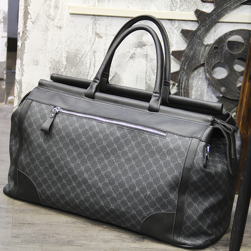 メンズチェック柄トラベルバッグ,大容量ハンドバッグ,トップハ - Luxury Bags Luggage のレビューと価格