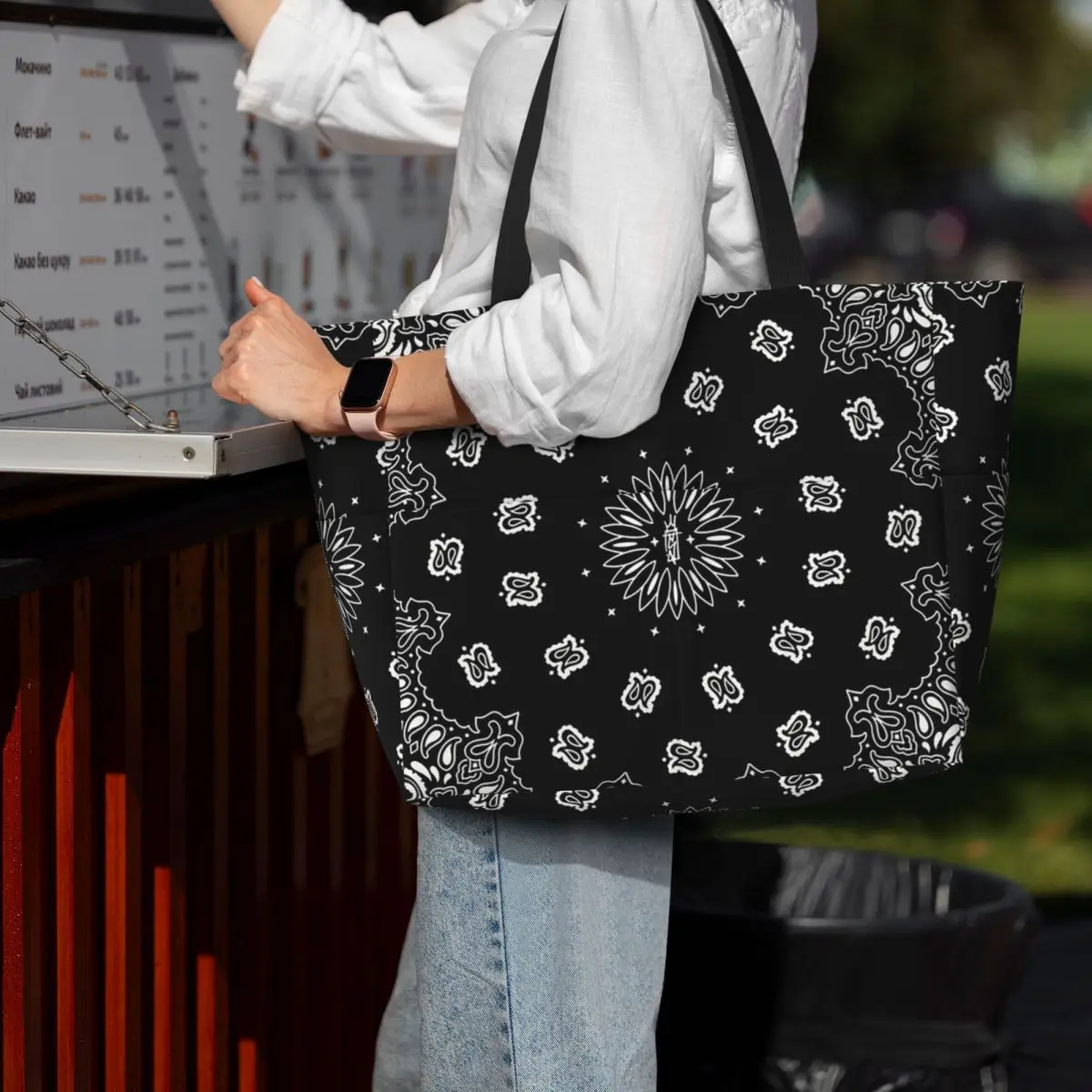 バンダナ柄カスタムビーチトートバッグ スポーツジムヨガダッフ - Luxury Yoga Bags のレビューと価格