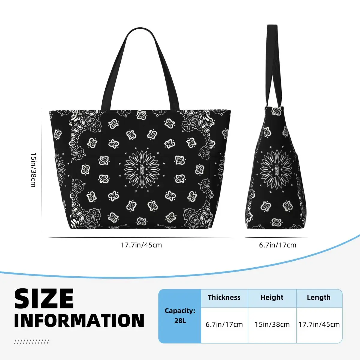バンダナ柄カスタムビーチトートバッグ スポーツジムヨガダッフ - Luxury Yoga Bags のレビューと価格