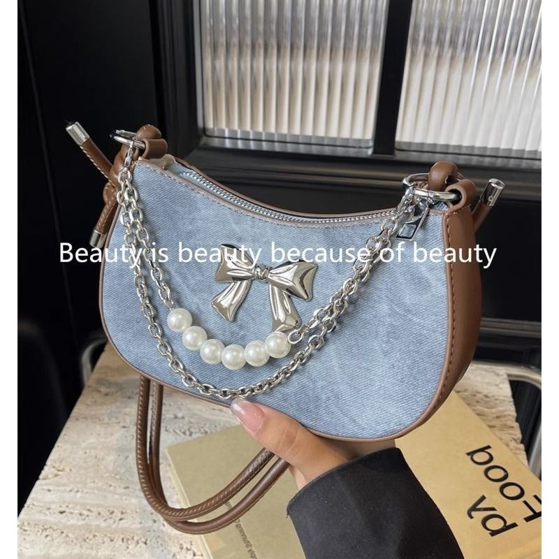 高品質人気販売卸売ニッチデザインパールボウ軽量ショルダーバッ - Luxury Bags China Wholesale のレビューと価格
