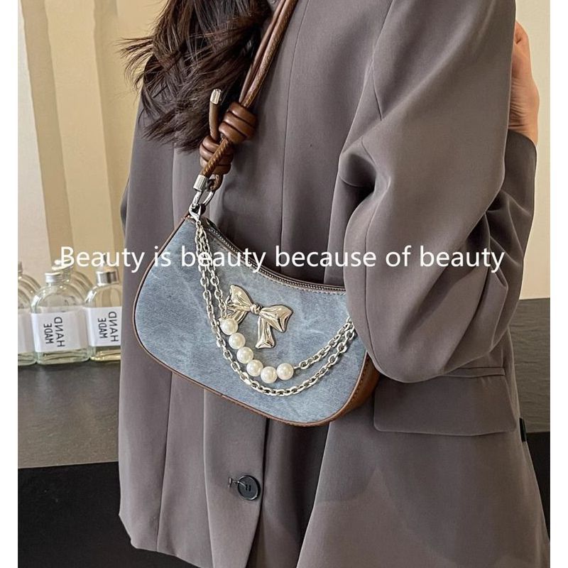高品質人気販売卸売ニッチデザインパールボウ軽量ショルダーバッ - Luxury Bags China Wholesale のレビューと価格