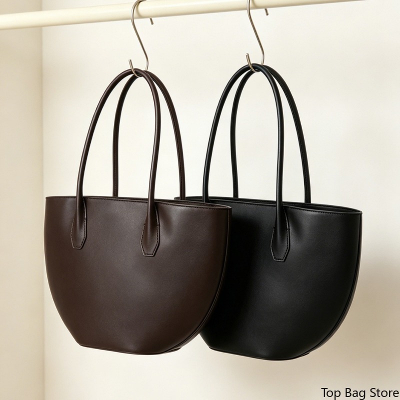 レディース ショルダー トートバッグ 高級 ハーフムーン 本 - Structured Handbag Top Handle のレビューと価格