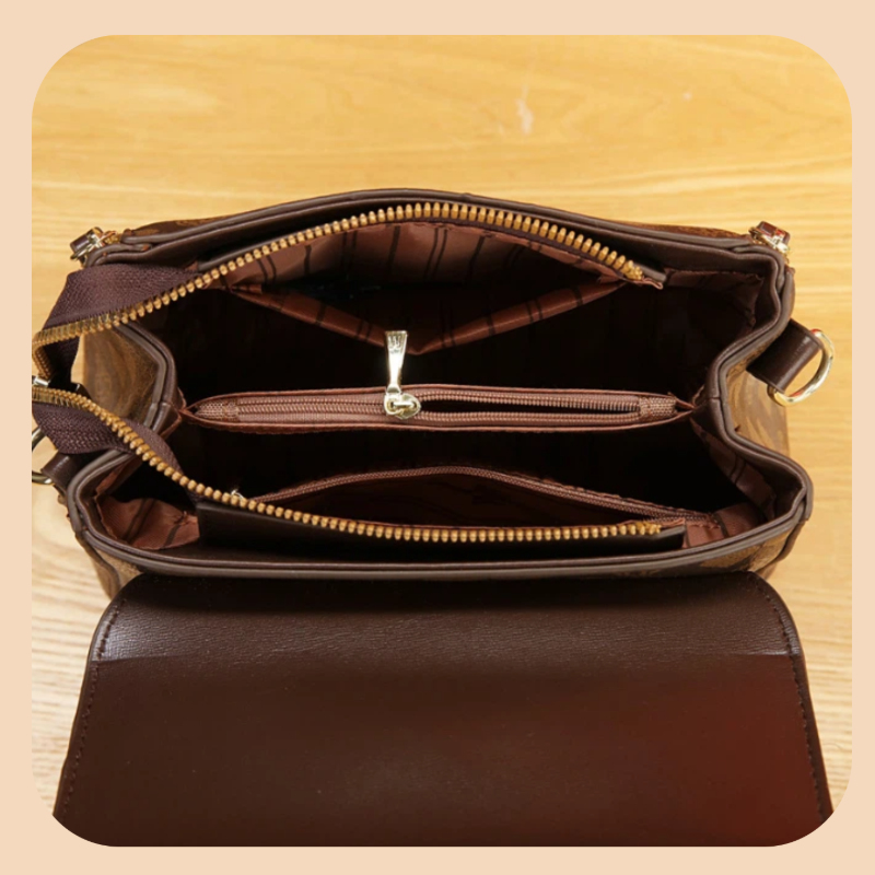3ピース女性用バッグセット、軽量高級プリント柄女性用クロスボ - Luxury Bags In のレビューと価格